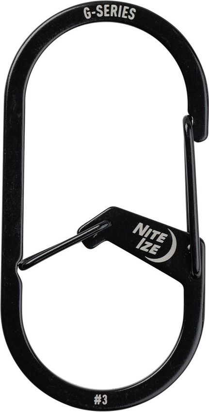N05071.jpg Nite Ize Carabiner No. 3 Black Stainless Steel
