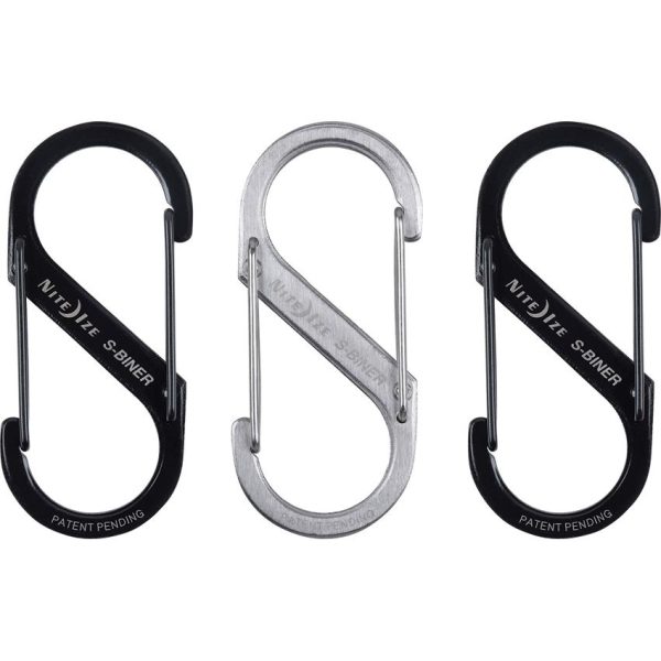 Nite Ize S-Biner 3 Stainless Steel Carabiner 3-Pack