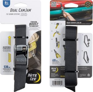 N05206.jpg Nite Ize Dual CamJam Tie Down Strap - 530 lb WLL