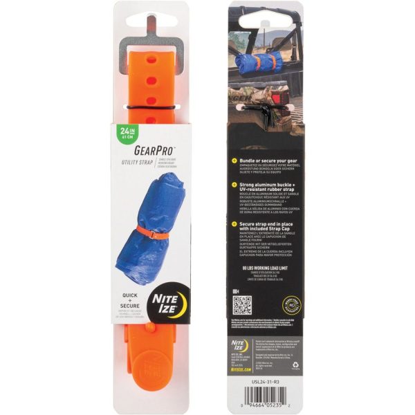 Nite Ize GearPro Utility Strap 24in Orange Aluminum