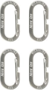 Nite Ize MicroLink Carabiner Pack of 4 Stainless Steel