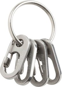 Nite Ize Keyring Microlink Four-Pack Stainless Split Ring