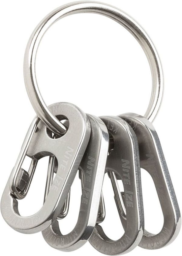 N05264.jpg Nite Ize Keyring Microlink Four-Pack Stainless Split Ring