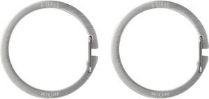 Nite Ize O-Series Gated Key Ring Pack of 2 Stainless