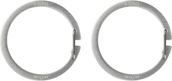 Nite Ize O-Series Gated Key Ring Pack of 2 Stainless