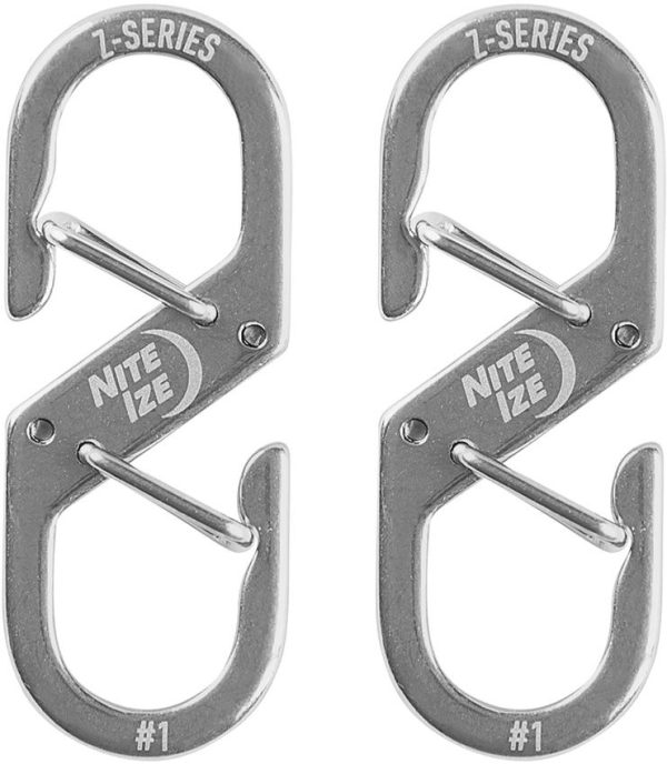 Nite Ize Z-Series Dual Carabiner #1 Pack of 2 Stainless