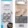 Nite Ize Z-Series Dual Carabiner #1 Pack of 2 Stainless