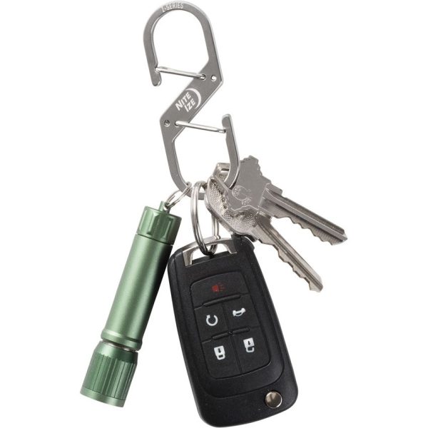 Nite Ize Z-Series Dual Carabiner #3 Stainless Steel Wire Gate