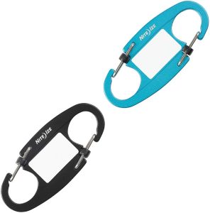 Nite Ize IdentiKey Slidelock Dual Carabiners - Aluminum