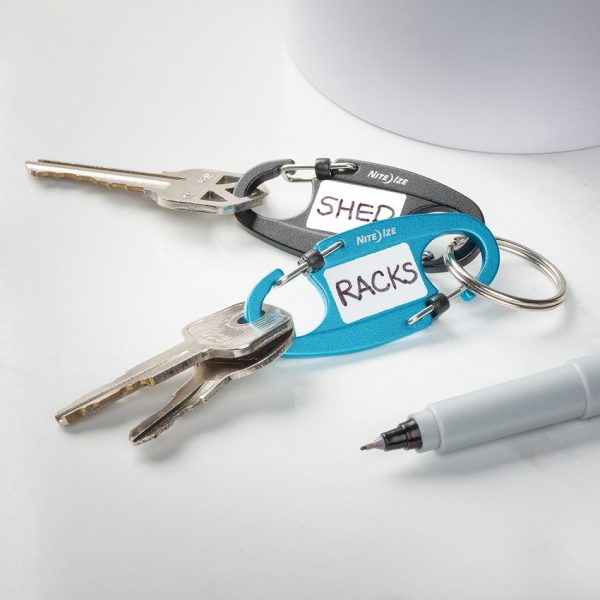 Nite Ize IdentiKey Slidelock Dual Carabiners - Aluminum