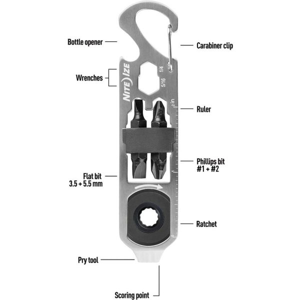 Nite Ize DoohicKey Ratchet Multi-Tool - 4 Inch