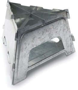 No Box Tools Portable Fire Pit - Galvanized Stainless