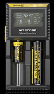 Nitecore Digicharger D2 Dual Battery Charger - LCD Display