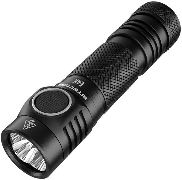 Nitecore E4K Compact EDC Flashlight Black Rechargeable