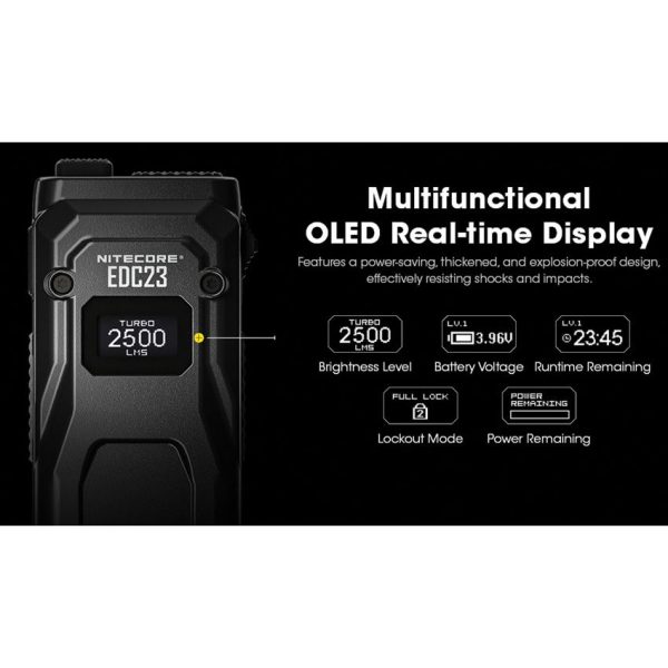 Nitecore EDC23 Slim Flashlight Rechargeable