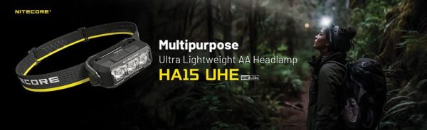 Nitecore HA15 UHE Rechargeable Headlamp - 400 Lumens
