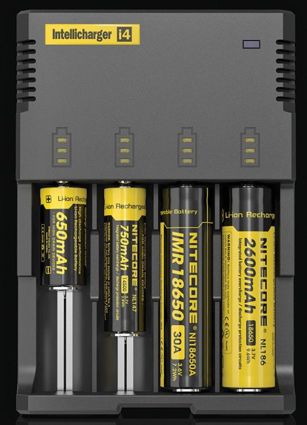Nitecore Intellicharger Battery Charger - Four Bay Independent