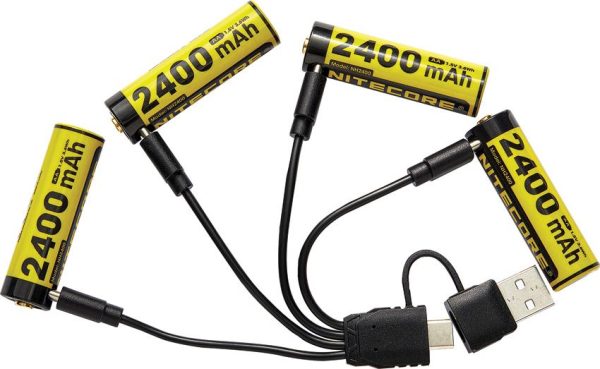 Nitecore NH2400 Rechargeable Battery - 4 Pack