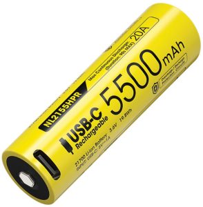 Nitecore 21700 5500mAh USB-C Rechargeable Battery