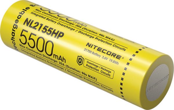 Nitecore 21700 5500mAh Rechargeable Battery - 20A