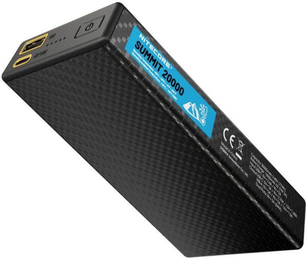 Nitecore Summit 20000 mAh USB-C Power Bank Carbon Fiber IPX5
