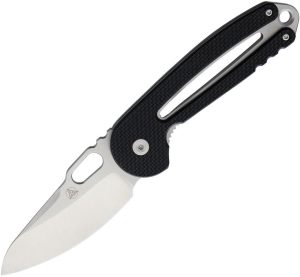 Nemesis Holey Moley Linerlock Folding Knife 9Cr13 Black G10