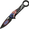 National Hot Rod Association Flag Linerlock A/O Black