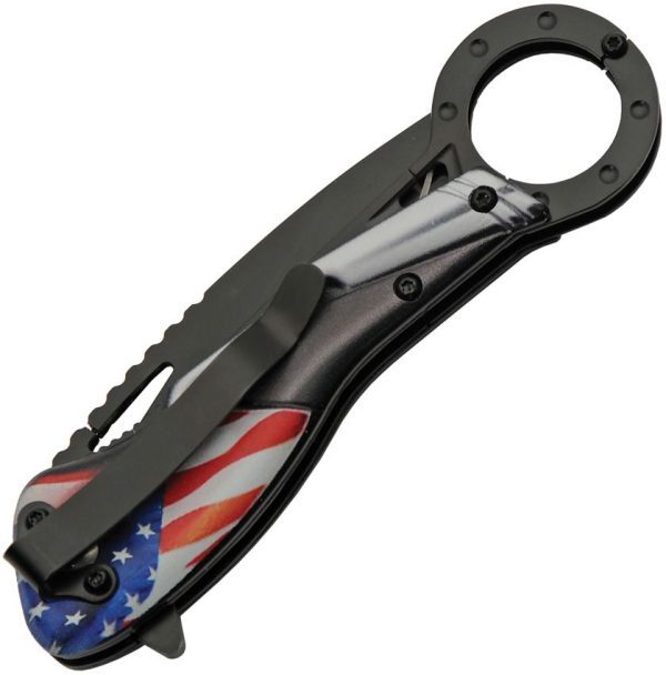 National Hot Rod Association Flag Linerlock A/O Black