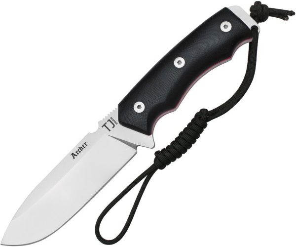 Nieto Archer Survival Fixed Blade Knife Black G10 4.25"