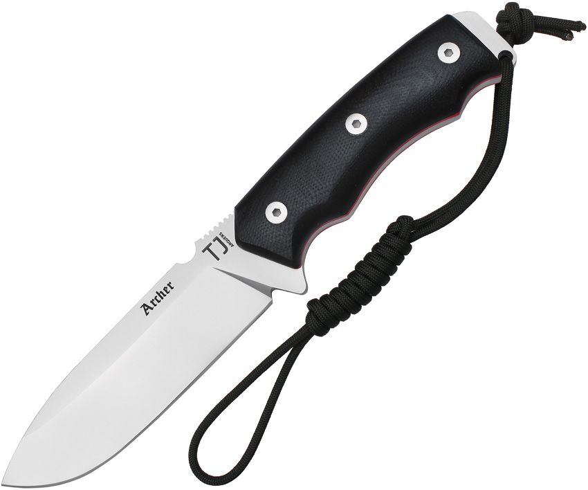 Nieto Archer Survival Knife 4.25" Vanadium Blade Black G10 Fixed Blade