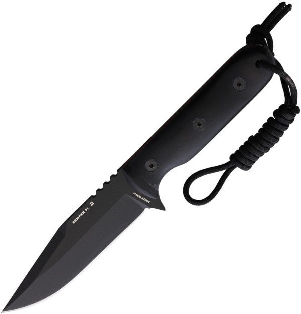 Nieto Semper Fi 2 Fixed Blade - Black Bohler N690