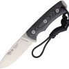 Nieto Chaman Bushcraft Fixed Blade N695 Black Micarta Knife