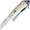 Nieto Poseidon Lockback Folding Knife N690 White Micarta