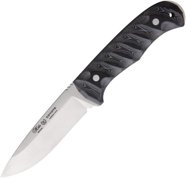 Nieto Coyote Fixed Blade 6in Satin 1.4116 Black Micarta