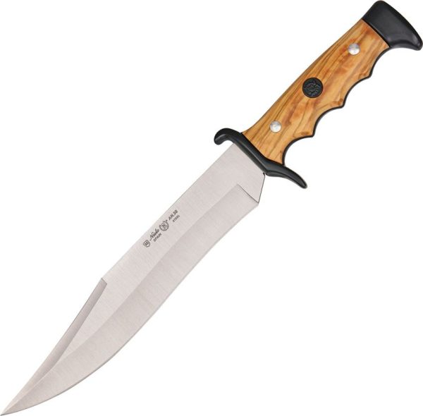 Nieto Cuchillo Linea Cetreria Fixed Blade Bowie 9" Olive Wood