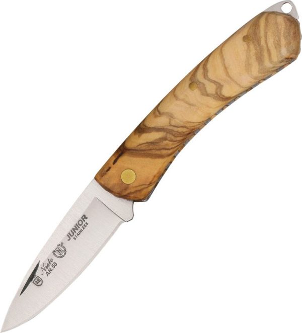 Nieto Navaja Linea Junior Folding Knife Olive Wood AN-58 Steel