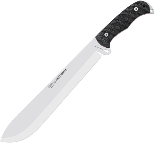 Nieto Jungle Predator Black Micarta Fixed Blade Knife 1.4116
