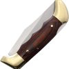 Nieto Caza Lockback Folding Knife Stainless Clip Point Wood Handle