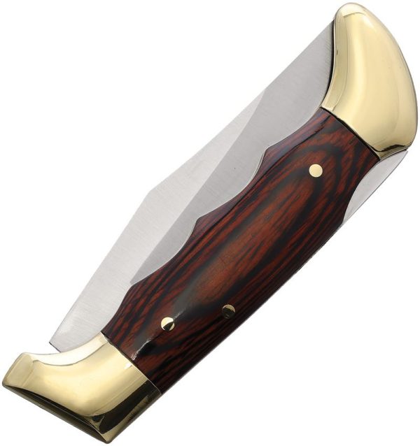 Nieto Caza Lockback Folding Knife Stainless Clip Point Wood Handle