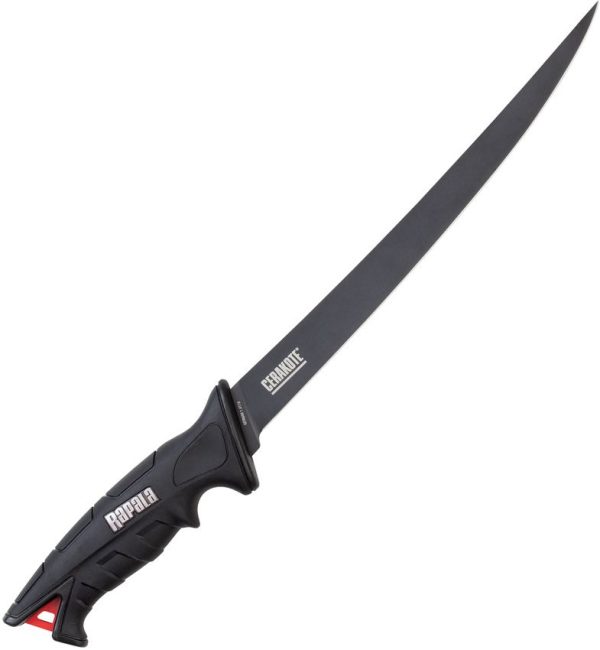 Rapala Stealth FXF Fillet 10" Fixed Blade Knife Black Cerakote