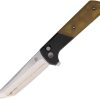 North Mountain Blade Chop2 Button Lock Folding Knife Copper Tanto