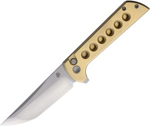 NMB2403B.jpg North Mountain Blade Chop 2 Button Lock Folding Knife Bronze Tanto