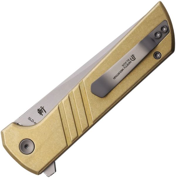 North Mountain Blade Chop 2 Button Lock Folding Knife Tanto