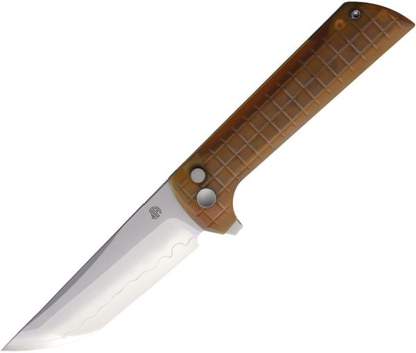 North Mountain Blade Chop 2 Button Lock Folding Knife Tanto PEI