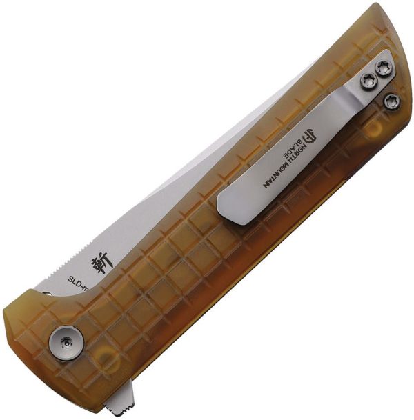 North Mountain Blade Chop 2 Button Lock Folding Knife Tanto PEI