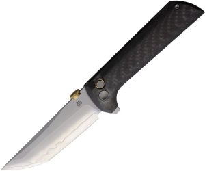 NMB2406C.jpg North Mountain Blade Chop 2 Button Lock Carbon Fiber Folding Knife
