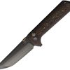 North Mountain Blade Chop 2 Button Lock Copper Carbon Fiber