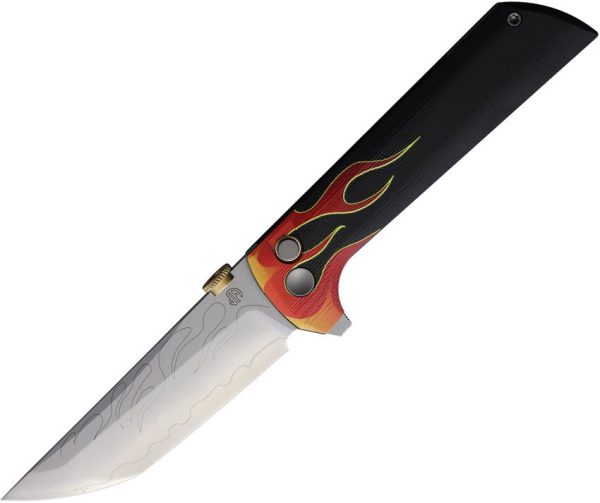 NMB2406HR.jpg North Mountain Blade Chop 2 Button Lock Folding Knife Tanto SLD