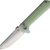 North Mountain Blade Chop 2 Button Lock Folding Knife Jade G10