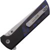 North Mountain Blade Chop 2 Button Lock Blue Carbon Fiber